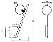 Бра Maytoni Kaz1m1r MOD175WL-01G цвет плафона/подвески Белый, цвет арматуры Золото-5
