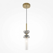 Подвесной светильник Maytoni Kyoto MOD178PL-01GR цвет плафона/подвески Белый, цвет арматуры Золото, Серый-1