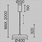 Подвесной светильник Maytoni Gerhard MOD189PL-L39B3K цвет плафона/подвески Черный, цвет арматуры Черный-6