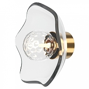 Накладной светильник Maytoni M1racle MOD207WL-01BS цвет плафона/подвески Прозрачный, цвет арматуры Латунь-1