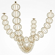 Подвесной светильник Maytoni Golden Cage MOD216PL-L42G3K цвет плафона/подвески Белый, Золото, цвет арматуры Золото