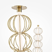 Подвесной светильник Maytoni Golden Cage MOD216PL-L42G3K цвет плафона/подвески Белый, Золото, цвет арматуры Золото-3