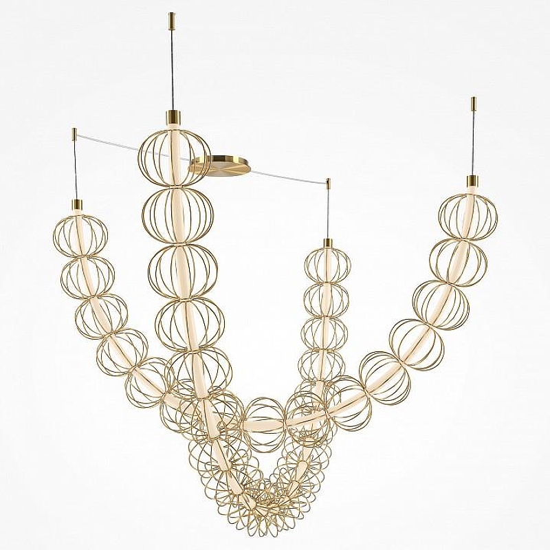 Подвесной светильник Maytoni Golden Cage MOD216PL-L55G3K 