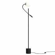 Торшер с подсветкой Maytoni Fly MOD230FL-01B цвет плафона/подвески Белый, цвет арматуры Черный