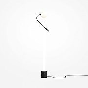 Торшер с подсветкой Maytoni Fly MOD230FL-01B цвет плафона/подвески Белый, цвет арматуры Черный-1