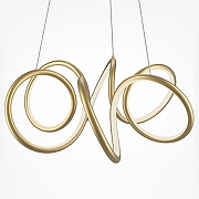 Подвесной светильник Maytoni Curve MOD241PL-L60BSK цвет плафона/подвески Белый, Латунь, цвет арматуры Латунь