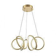 Подвесной светильник Maytoni Curve MOD241PL-L60BSK цвет плафона/подвески Белый, Латунь, цвет арматуры Латунь-2