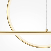 Подвесной светильник Maytoni Halo MOD247PL-L49BSK цвет плафона/подвески Белый, Латунь, цвет арматуры Латунь-2