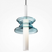 Подвесной светильник Maytoni Sound Wave MOD255PL-01B2 цвет плафона/подвески Белый, Синий, цвет арматуры Черный