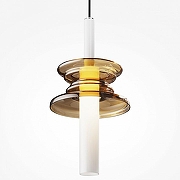 Подвесной светильник Maytoni Sound Wave MOD255PL-01B3 цвет плафона/подвески Белый, Золото, цвет арматуры Черный