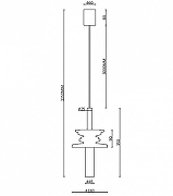 Подвесной светильник Maytoni Sound Wave MOD255PL-01B4 цвет плафона/подвески Белый, Серый, цвет арматуры Черный-10