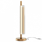 Настольная лампа Maytoni Loom MOD258TL-L8BS3K цвет плафона/подвески Прозрачный, цвет арматуры Латунь