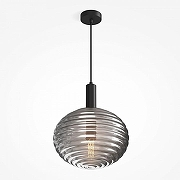 Подвесной светильник Maytoni Halo MOD268PL-01B цвет плафона/подвески Светло-серый, цвет арматуры Черный-2