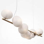 Подвесной светильник Maytoni Reels MOD268PL-07G цвет плафона/подвески Белый, цвет арматуры Золото