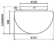 Накладной светильник Maytoni Glassy MOD270CL-01B цвет плафона/подвески Дымчатый, цвет арматуры Черный-2