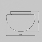 Накладной светильник Maytoni Glassy MOD270CL-01G цвет плафона/подвески Белый, цвет арматуры Золото-9