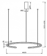 Подвесной светильник Maytoni Mot1on MOD276PL-L20W3K цвет плафона/подвески Белый, цвет арматуры Белый-5