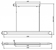 Подвесной светильник Maytoni Mot1on MOD276PL-L40B3K цвет плафона/подвески Черный, цвет арматуры Черный-6