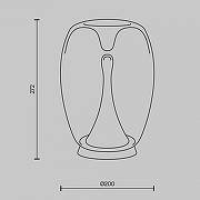 Настольная лампа Maytoni Splash MOD282TL-L15G3K цвет плафона/подвески Светло-серый, цвет арматуры Золото-4