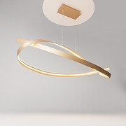 Подвесной светильник Maytoni Plons MOD283PL-L40BS3K цвет плафона/подвески Белый, Латунь, цвет арматуры Латунь-3