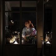 Настольная лампа Maytoni Spirito MOD286TL-L18B3K цвет плафона/подвески Светло-серый, цвет арматуры Прозрачный, Черный-10