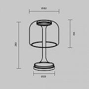 Настольная лампа Maytoni Spirito MOD286TL-L8W3K цвет плафона/подвески Белый, цвет арматуры Белый-6