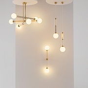 Бра Maytoni Teatro MOD287WL-02BS цвет плафона/подвески Белый, цвет арматуры Латунь, Прозрачный-3