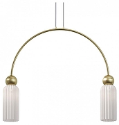 Подвесной светильник Maytoni Ant1c MOD302PL-02W цвет плафона/подвески Белый, цвет арматуры Золото