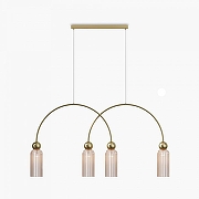 Подвесной светильник Maytoni Ant1c MOD302PL-04CG цвет плафона/подвески Коньячный, цвет арматуры Золото-2