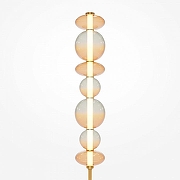 Торшер Maytoni Futuro MOD307FL-L40BS3K цвет плафона/подвески Оранжевый, цвет арматуры Латунь-1