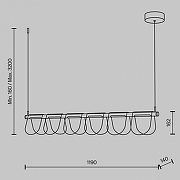 Подвесной светильник Maytoni Fluffy MOD319PL-L30B3K цвет черный-8