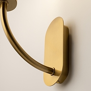 Бра Maytoni Status MOD333WL-01BS цвет плафона/подвески Прозрачный, цвет арматуры Латунь-7