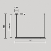 Подвесной светильник Maytoni Plume MOD340PL-L20BS3K цвет плафона/подвески Прозрачный, цвет арматуры Латунь-8