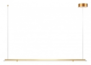 Подвесной светильник Maytoni Plume MOD340PL-L28BS3K цвет плафона/подвески Прозрачный, цвет арматуры Латунь-1