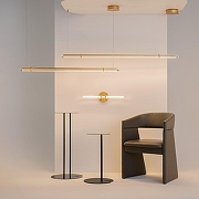 Подвесной светильник Maytoni Plume MOD340PL-L28BS3K цвет плафона/подвески Прозрачный, цвет арматуры Латунь-8