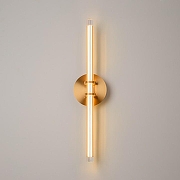 Бра Maytoni Plume MOD340WL-L10BS3K цвет плафона/подвески Прозрачный, цвет арматуры Латунь-2