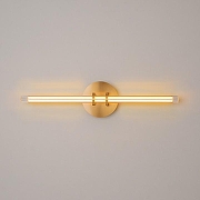 Бра Maytoni Plume MOD340WL-L10BS3K цвет плафона/подвески Прозрачный, цвет арматуры Латунь-3