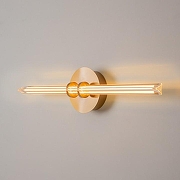 Бра Maytoni Plume MOD340WL-L10BS3K цвет плафона/подвески Прозрачный, цвет арматуры Латунь-4