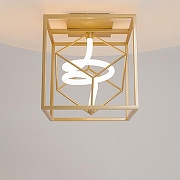 Накладной светильник Maytoni Membrane MOD345CL-L9BS3K цвет плафона/подвески Белый, Латунь, цвет арматуры Латунь-3