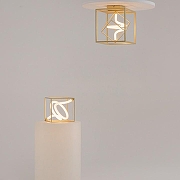 Накладной светильник Maytoni Membrane MOD345CL-L9BS3K цвет плафона/подвески Белый, Латунь, цвет арматуры Латунь-4