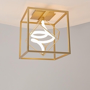 Накладной светильник Maytoni Membrane MOD345CL-L9BS3K цвет плафона/подвески Белый, Латунь, цвет арматуры Латунь-5