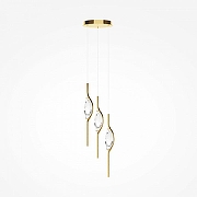 Подвесной светильник Maytoni Foresight MOD347PL-L24BS3K цвет плафона/подвески Прозрачный, цвет арматуры Латунь-1