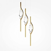 Подвесной светильник Maytoni Foresight MOD347PL-L24BS3K цвет плафона/подвески Прозрачный, цвет арматуры Латунь-2