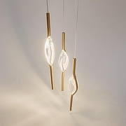 Подвесной светильник Maytoni Foresight MOD347PL-L24BS3K цвет плафона/подвески Прозрачный, цвет арматуры Латунь-3