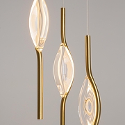 Подвесной светильник Maytoni Foresight MOD347PL-L24BS3K цвет плафона/подвески Прозрачный, цвет арматуры Латунь-9