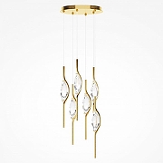 Подвесной светильник Maytoni Foresight MOD347PL-L48BS3K цвет плафона/подвески Прозрачный, цвет арматуры Латунь-1