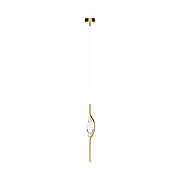 Подвесной светильник Maytoni Foresight MOD347PL-L8BS3K цвет плафона/подвески Прозрачный, цвет арматуры Латунь-1