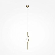 Подвесной светильник Maytoni Foresight MOD347PL-L8BS3K цвет плафона/подвески Прозрачный, цвет арматуры Латунь-2