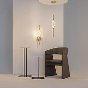 Бра Maytoni Foresight MOD347WL-L8BS3K цвет плафона/подвески Прозрачный, цвет арматуры Латунь-5