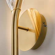 Бра Maytoni Foresight MOD347WL-L8BS3K цвет плафона/подвески Прозрачный, цвет арматуры Латунь-9